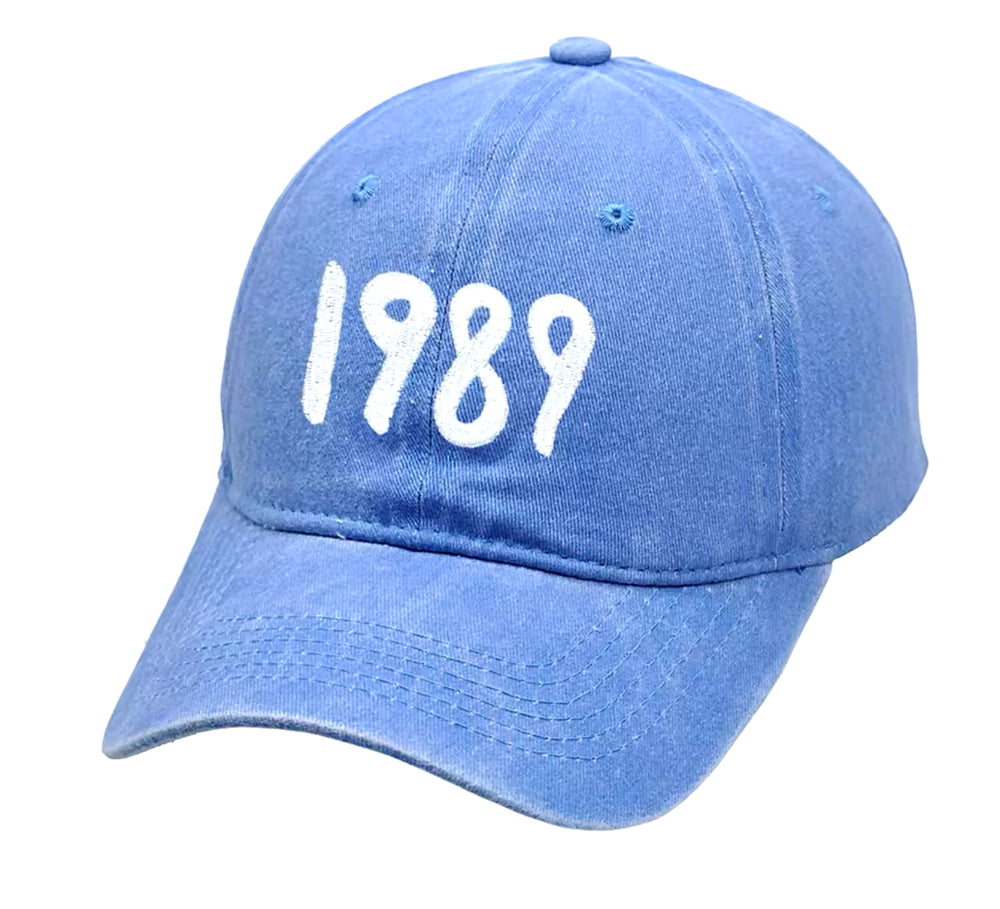 1989 Baseball Cap Embroidery Retro Style Dad Hat