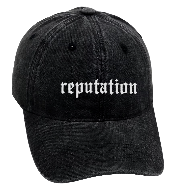 Reputation Baseball Cap Embroidery Retro Style Dad Hat