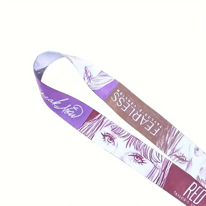 Taylor Swift Inspired Eras Tour Themed Polyester Fiber Lanyard with Wrist Strap for Phone